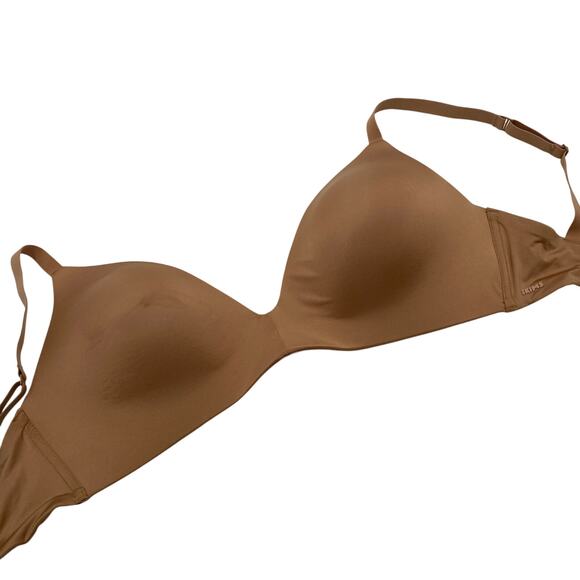 Skims Wireless Form T-Shirt Demi Bra Ochre - Picture 3 of 6